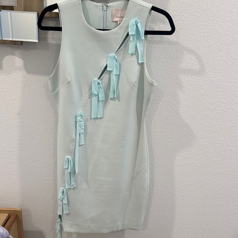 Cinq a sept Light Blue Sleeveless Dress